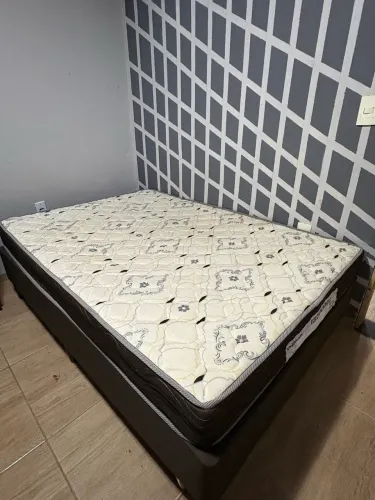 Cama Box Viúva Ortobom + Colchão - Excelente estado