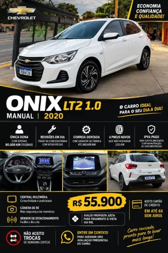 Chevrolet Onix Hatch LT 1.0 12V Flex Mec. 4P 2020