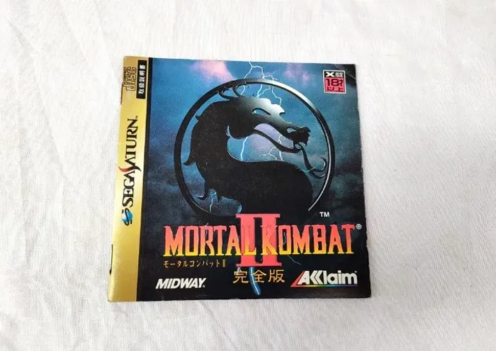 Manual De Instruções Original Japonês Mortal Kombat 2 Saturn
