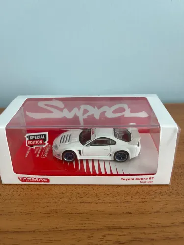 Miniatura Toyota Supra Branco Tarmac ñ Hotwheels Minigt