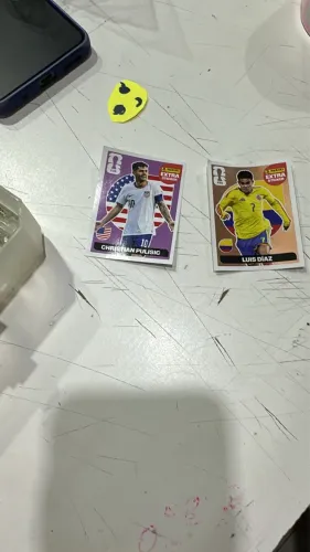 Figurinha legend Luís Diaz bronze + pulisic bordo