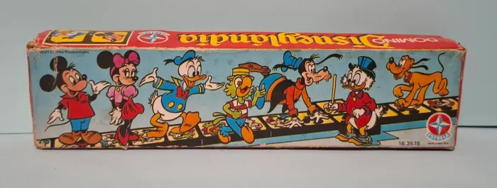 DisneyLandia Dominó Vintage década de 70 colecionável ( Leia a descrição)