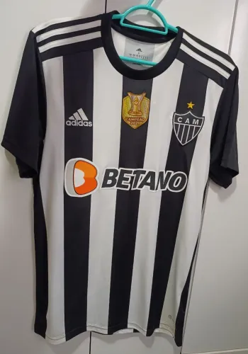 Camisa Atlético Mineiro galo adidas com patch campeão brasileiro 