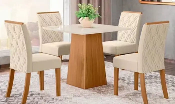 Mesa de jantar 4 cadeiras