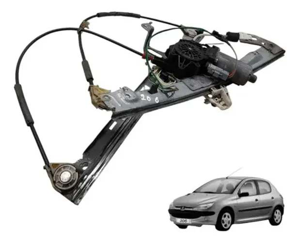 Máquina Vidro Dianteira Direita Peugeot 206 2002