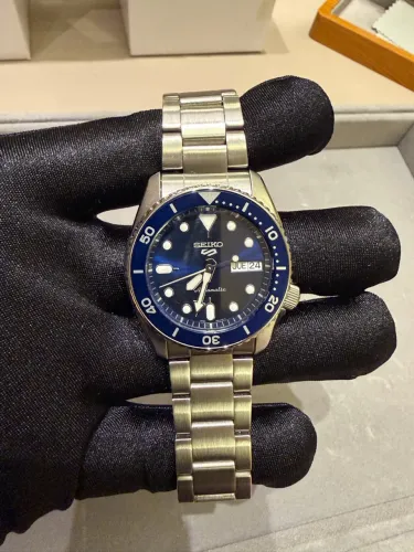 Relógio Seiko 5 Sports SKX Series Reduced - SRPL77B1 Azul 38mm LACRADO