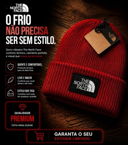 Touca the north face vermelho