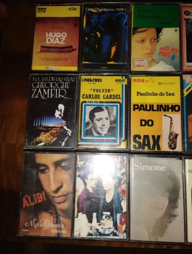 Coleção de fita K7,.originais.