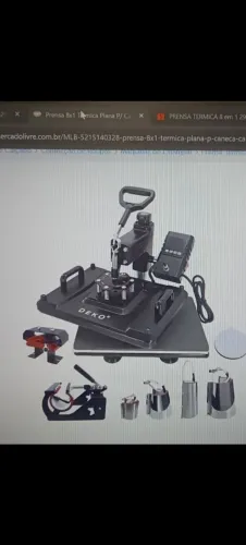 Kit sublimação 8x1 novo