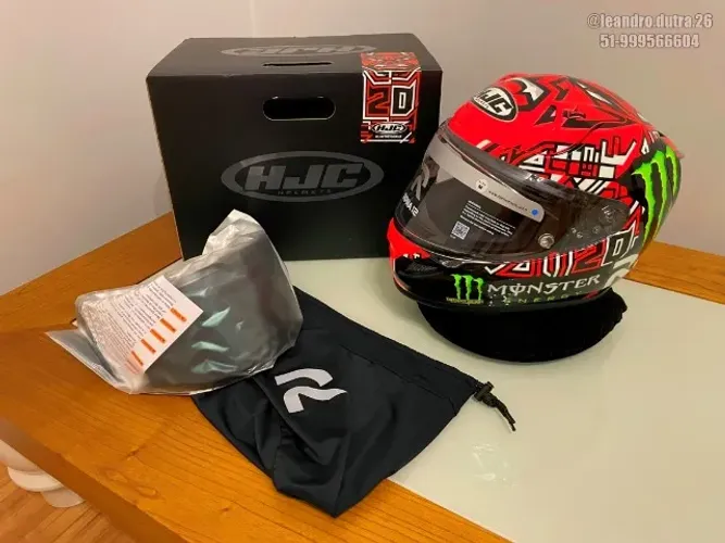 Capacete HJC Rpha 12 - Lançamento - Edição limitada Quartararo - Lacrado na caixa