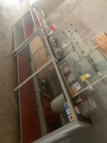 Balcão vidro e inox