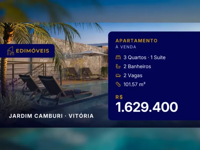 Jardim Camburi: Apartamento Garden 3 quartos, venha conhecer seu novo lar!