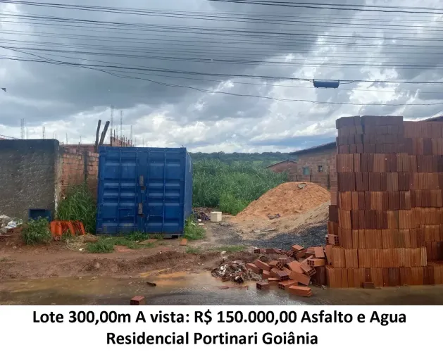 Lote 300,00m (Asfalto e Agua) Residencial Portinari