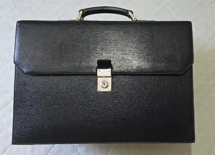 Valise em Couro Pasta Executiva Vitor Hugo