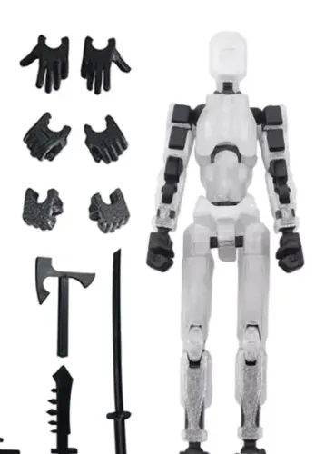 boneco articulado 3d 13 cm