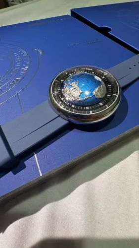 Relógio ciga design blue planet