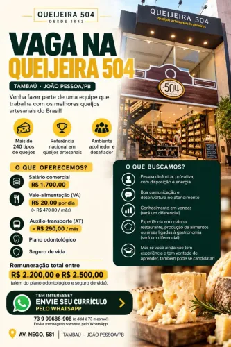 Vaga na Queijeira 504 - Tambaú, João Pessoa