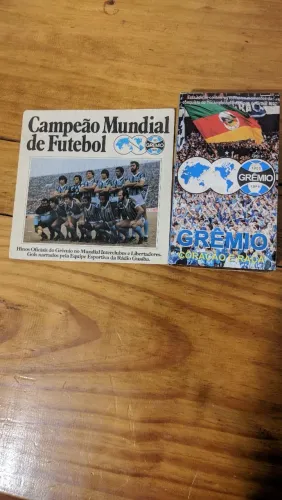Disco vinil + fita VHS do grêmio