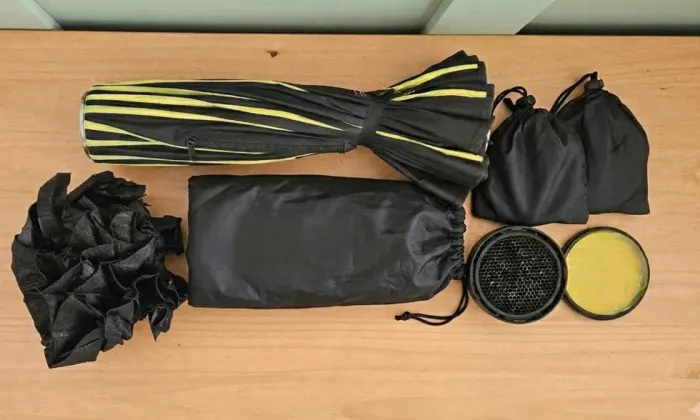 Softbox Godox AD-S65s, colmeia e gels para AD300pro, AD400pro, ML60 , ML30 BI, ML100 BI
