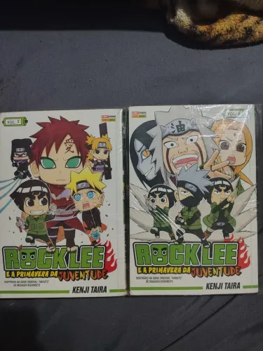 Mangás Rock Lee e a primavera da juventude (raro) vol 5 e 6