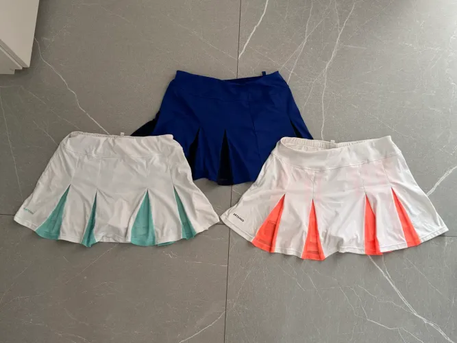 Kit de 3 saias infantis de esporte 