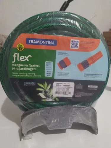 Mangueira para Jardim TRAMONTINA, 20 Metros | com Esguicho e Suporte