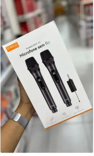 Par de Microfone sem Fio Compatível com JBL
