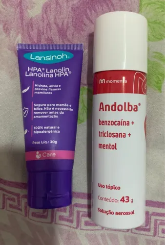 Pomada pra seios + andolba 