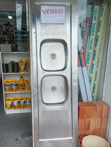 Pia 2 cubas inox 