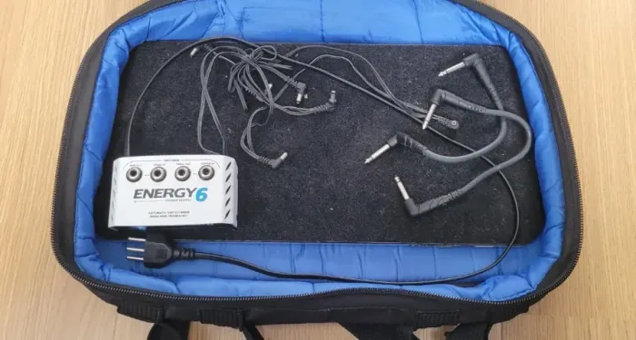 Pedalboard Landscape Sb100 P/ 5 Pedais 45x22cm + Fonte Energy 6