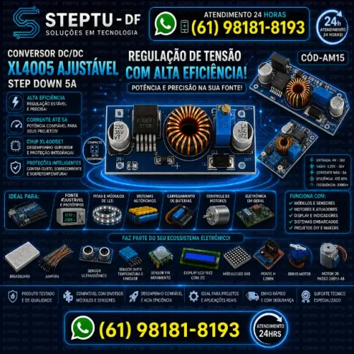 Conversor Dc/dc -5a Xl4005 Adjustable Step Down Arduino Robotica COD-AM15