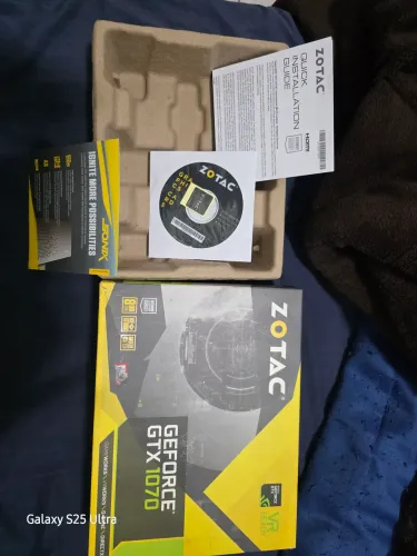 Caixa placa de vídeo GEFORCE GTX 1070