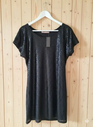 Vestido Paetês Novo C&A Tam 42