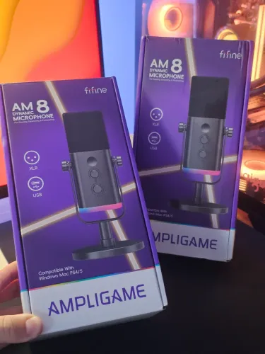 Microfone Fifine AM8 12x sem juros