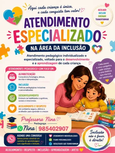 Atendimento especializado. 