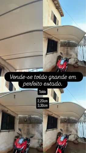 Toldo em perfeito estado