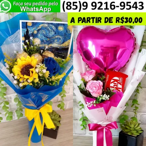 Lindo Presente Lembrancinha Dia Internacional da Mulher Esposa Namorada Buquê Rosas