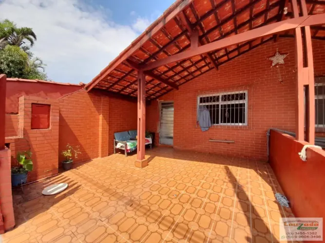 Casa para Locação em Peruíbe, Sambura, 2 dormitórios, 1 banheiro, 1 vaga