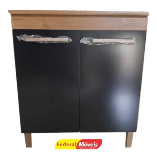 Balcão de Cozinha (tampo fechado) 72cm 2 Portas - Promoção Especial