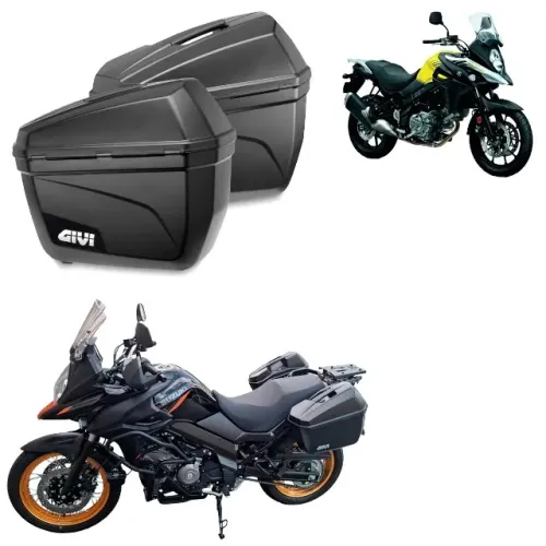 Kit Suzuki Vstrom 650 G3 2018 - 2027 - Suporte Lateral + Bauletos Givi E22 - Ecommerce