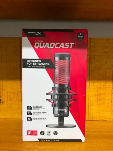 Microfone Hyper X Quadcast Streaming