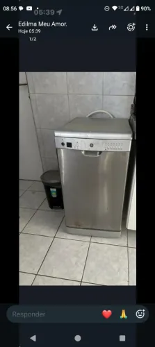 Máquina de lavar louça e secadora ge