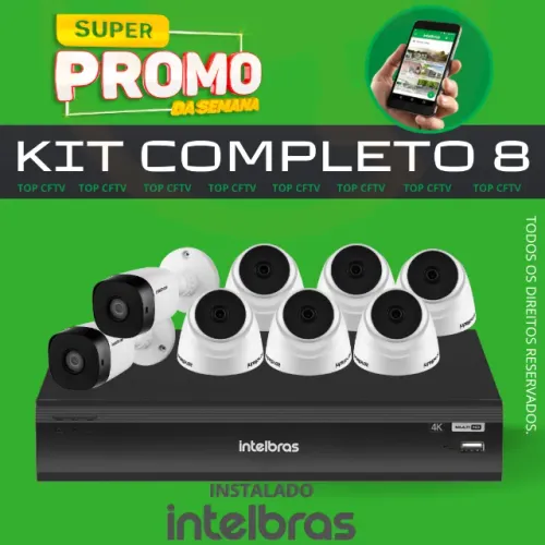 Sistema de vídeo intelbras instalado