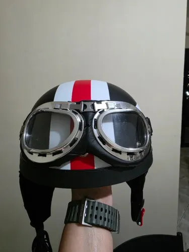 Capacete para moto estilo Capitão América