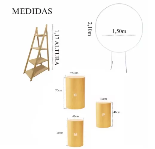 Mesas festa- pegue e monte 