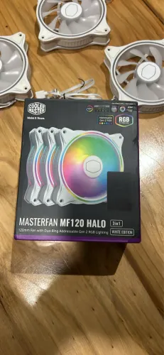 Kit 3 fans 120mm rgb cooler master