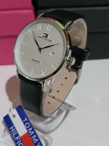 Relógio Tommy hilfiger unissex elegante com calendário