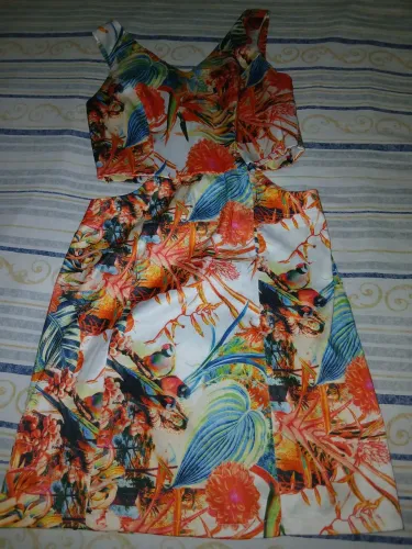 Vestido colorido da dress 60 reais