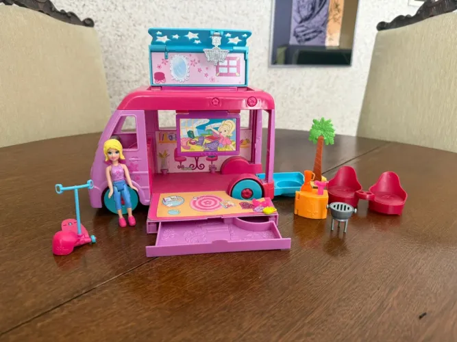 Polly Pocket Anos 2000 - Trailer de Camping 