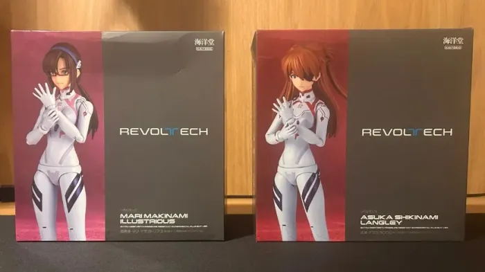 Action Figures Evangelion Asuka + Mari Revoltech Kaiyodo - Par